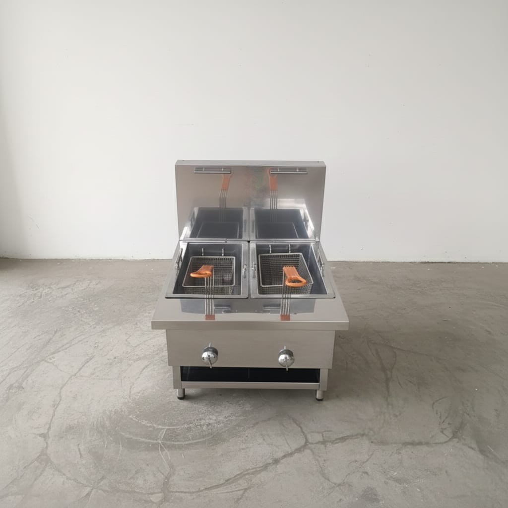 Freidora a gas dos cestas