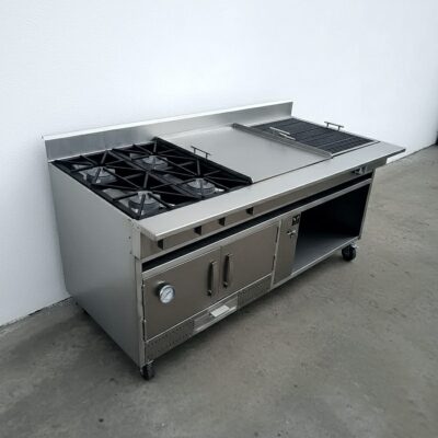 Cocina Master chef, estufa, parrilla, plancha y horno