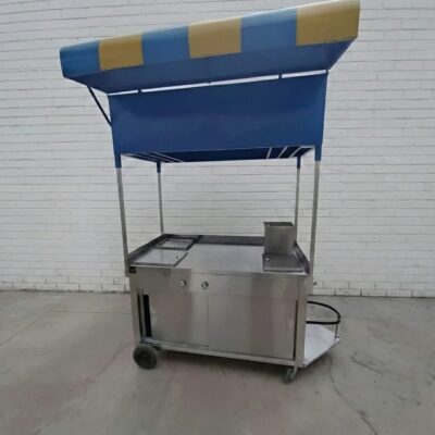 Carrito Hot Dog en acero inoxidable