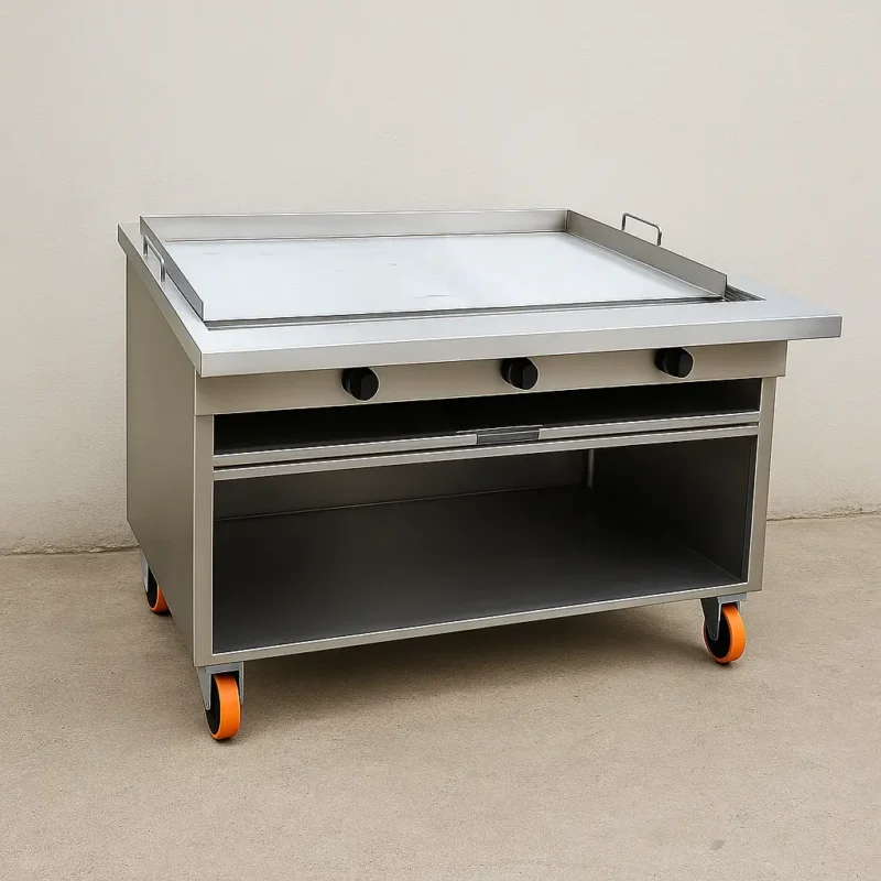 Plancha de acero inoxidable 1x1 metro