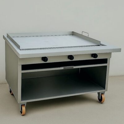 Plancha para asar industrial de 1.00 x 1.00 m