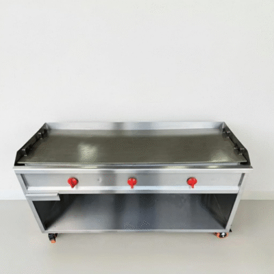 Plancha para pupusas en acero inoxidable