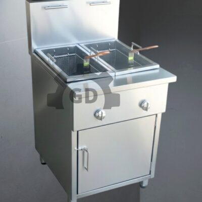 Freidora con Patas de 2 Cestas con Gabinete